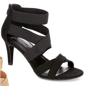 Xappeal Black Strap Heels